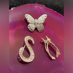 Costume Trio Pin Lot Butterfly S Pin Wishbone you get all 3 #6446